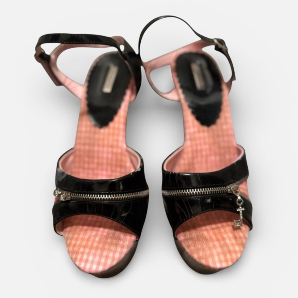Born of Concept PentHouse Women’s Black and Pink Gingham Heels